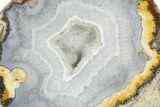 Las Choyas Geode w/ Banded Agate and Quartz - Mexico #373022-1